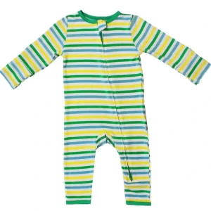 Tractors Stripe Coverall (0-3t) - CaringForTots - Professional Baby and Children's Products | Caring for Growth, Caring for Every Moment* Rompers - Overall