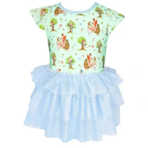 Tree House Party Ballerina Tutu Onesie Dress (3m-3t) - CaringForTots - Professional Baby and Children's Products | Caring for Growth, Caring for Every Moment* Dresses - Twirl