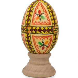 Triangles Hand Painted Wooden Pysanky Easter Egg - CaringForTots - Professional Baby and Children's Products | Caring for Growth, Caring for Every Moment* Singles