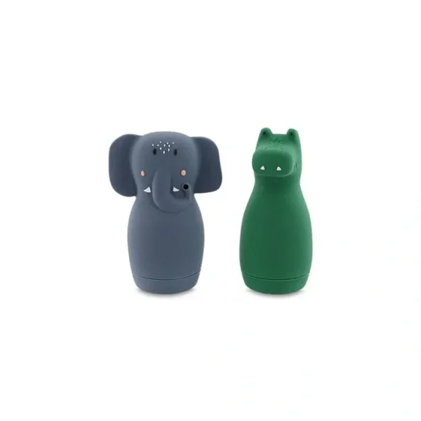 Trixie Squeezy Animals Bath Toy - Mrs Elephant & Mr Crocodile - CaringForTots - Professional Baby and Children's Products | Caring for Growth, Caring for Every Moment* Bath Toys