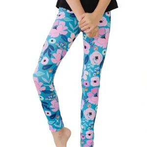 Twirling In Teal Leggings - CaringForTots - Professional Baby and Children's Products | Caring for Growth, Caring for Every Moment* Leggings