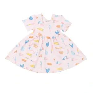 Twirly S/s Dress - Softball - CaringForTots - Professional Baby and Children's Products | Caring for Growth, Caring for Every Moment* Dresses - Twirl