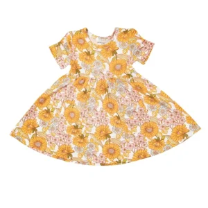 Twirly S/s Dress - Sunflower Child - CaringForTots - Professional Baby and Children's Products | Caring for Growth, Caring for Every Moment* Dresses - Twirl