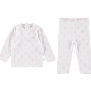 Two Piece Set - Teddy Bear Pink - CaringForTots - Professional Baby and Children's Products | Caring for Growth, Caring for Every Moment* Clothing