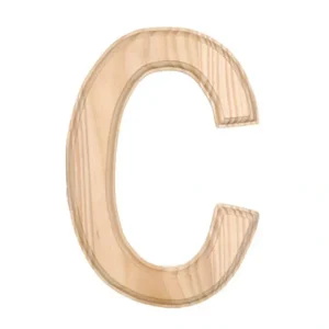 Unfinished Unpainted Wooden Letter C (6 Inches) - CaringForTots - Professional Baby and Children's Products | Caring for Growth, Caring for Every Moment* Letters