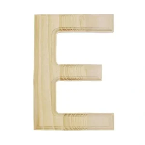 Unfinished Unpainted Wooden Letter E (6 Inches) - CaringForTots - Professional Baby and Children's Products | Caring for Growth, Caring for Every Moment* Letters