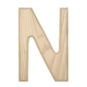 Unfinished Unpainted Wooden Letter N (6 Inches) - CaringForTots - Professional Baby and Children's Products | Caring for Growth, Caring for Every Moment* Letters