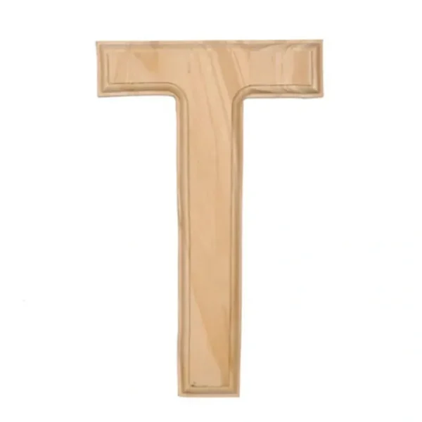 Unfinished Unpainted Wooden Letter T (6 Inches) - CaringForTots - Professional Baby and Children's Products | Caring for Growth, Caring for Every Moment* Letters