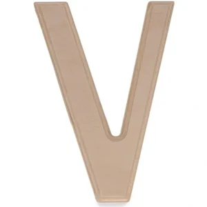 Unfinished Unpainted Wooden Letter V (6 Inches) - CaringForTots - Professional Baby and Children's Products | Caring for Growth, Caring for Every Moment* Letters