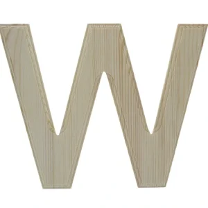 Unfinished Wooden Arial Font Letter W (6.25 Inches) - CaringForTots - Professional Baby and Children's Products | Caring for Growth, Caring for Every Moment* Letters