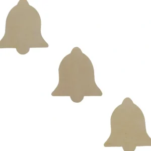 Shop All | 3 Unfinished Wooden Bell Shapes Cutouts Diy Crafts 3.6 Inches - CaringForTots - Professional Baby and Children's Products | Caring for Growth, Caring for Every Moment