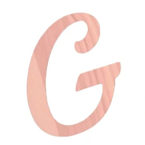 Unfinished Wooden Playball Italic Letter G (6.25 Inches) - CaringForTots - Professional Baby and Children's Products | Caring for Growth, Caring for Every Moment* Letters