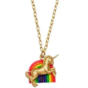 Unicorn and Rainbow Necklace - CaringForTots - Professional Baby and Children's Products | Caring for Growth, Caring for Every Moment* Jewelry
