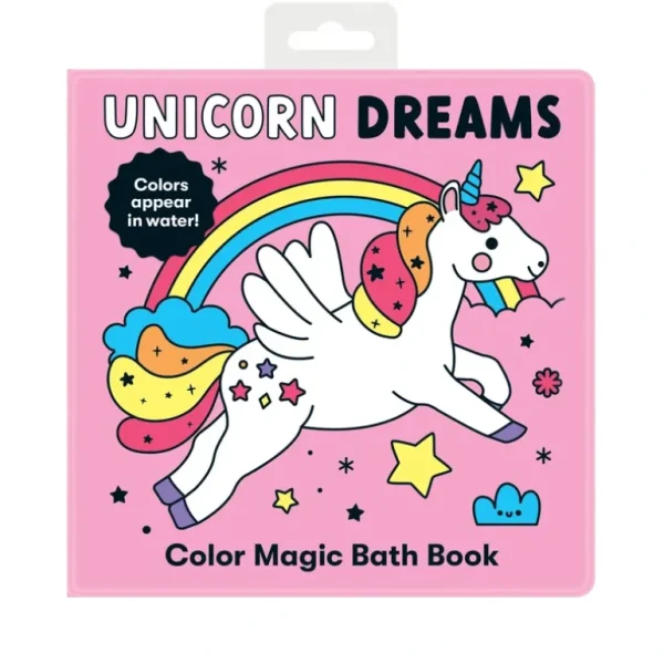 Books | Unicorn Dreams Color Magic Bath Book - CaringForTots - Professional Baby and Children's Products | Caring for Growth, Caring for Every Moment