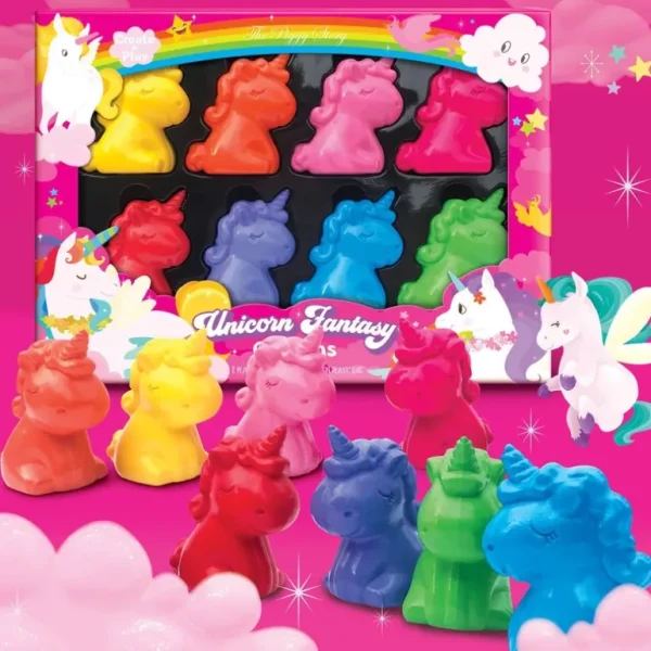 Toys | Unicorn Fantasy Crayons of Fun - CaringForTots - Professional Baby and Children's Products | Caring for Growth, Caring for Every Moment