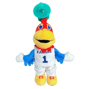 University of Kansas - BigJay Plush Pacifier - CaringForTots - Professional Baby and Children's Products | Caring for Growth, Caring for Every Moment* Books