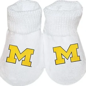 Clothing | University of Michigan Newborn Booties - CaringForTots - Professional Baby and Children's Products | Caring for Growth, Caring for Every Moment