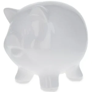 Unpainted White Ceramic Piggy Bank Diy Craft 4.2 Inches - CaringForTots - Professional Baby and Children's Products | Caring for Growth, Caring for Every Moment* Figurines