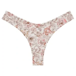 Venecia Floral Added Coverage Lulu (zig-zag Stitch) Bikini Bottom - CaringForTots - Professional Baby and Children's Products | Caring for Growth, Caring for Every Moment* Bikinis