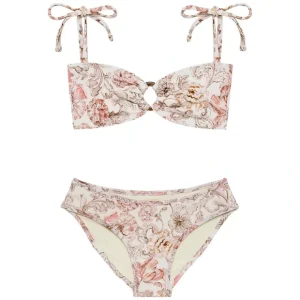 Venecia Floral Mini Tori Bandeau X Lulu Bikini Set - CaringForTots - Professional Baby and Children's Products | Caring for Growth, Caring for Every Moment* Bikinis