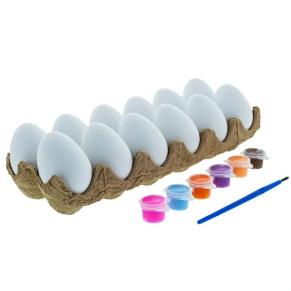 Vibrant Easter Egg Decorating Kit: Set Of 12 Plastic Eggs - CaringForTots - Professional Baby and Children's Products | Caring for Growth, Caring for Every Moment* Easter Crafts
