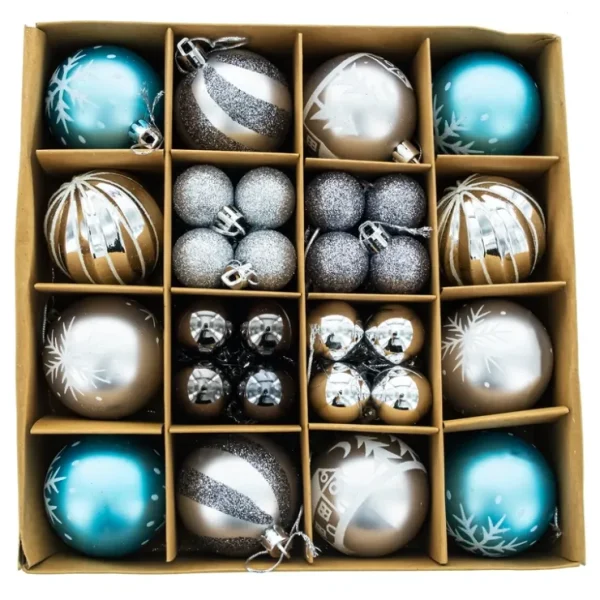 Vibrant Set Of 44-piece Multicolored Ball Christmas Ornaments - CaringForTots - Professional Baby and Children's Products | Caring for Growth, Caring for Every Moment* Christmas Tree Ornaments