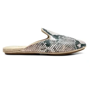 Vidi Mule In Natural Snake Leather - CaringForTots - Professional Baby and Children's Products | Caring for Growth, Caring for Every Moment* Women's Flats