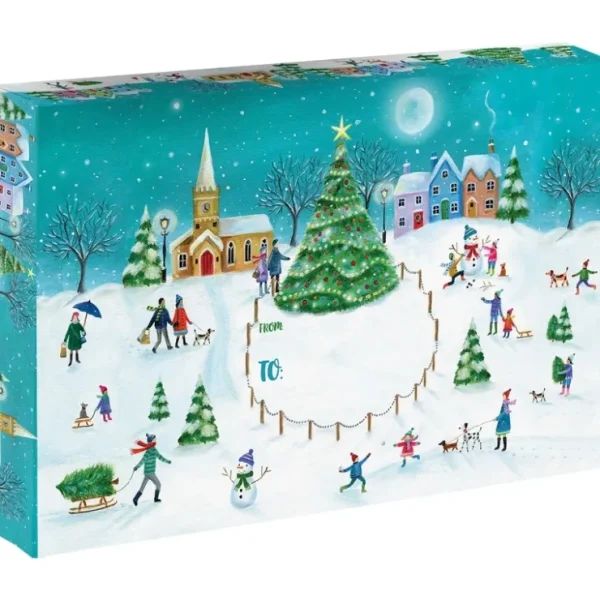 Village Large Christmas Printed Gift Mailing Boxes - CaringForTots - Professional Baby and Children's Products | Caring for Growth, Caring for Every Moment* Mailing Boxes