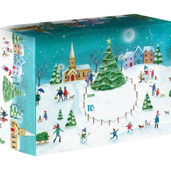 Village Medium Christmas Printed Gift Mailing Boxes - CaringForTots - Professional Baby and Children's Products | Caring for Growth, Caring for Every Moment* Mailing Boxes