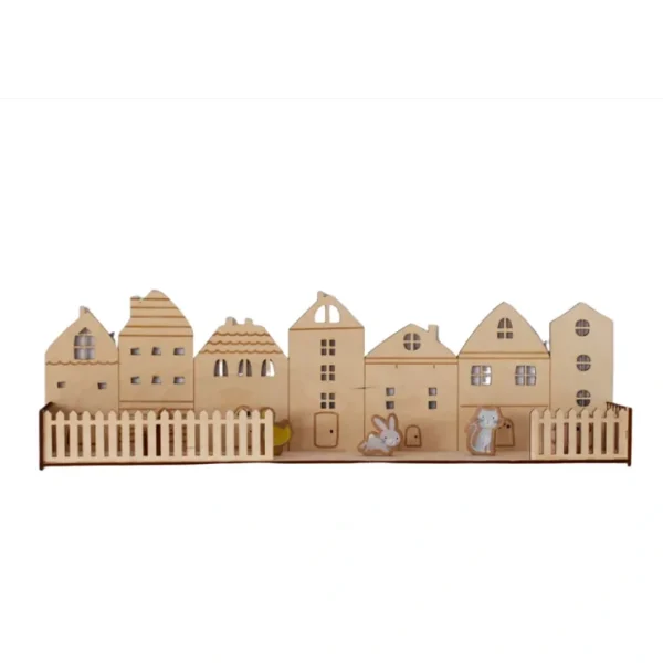Village Shelf - Wooden Desk Organizer - CaringForTots - Professional Baby and Children's Products | Caring for Growth, Caring for Every Moment* Shelf