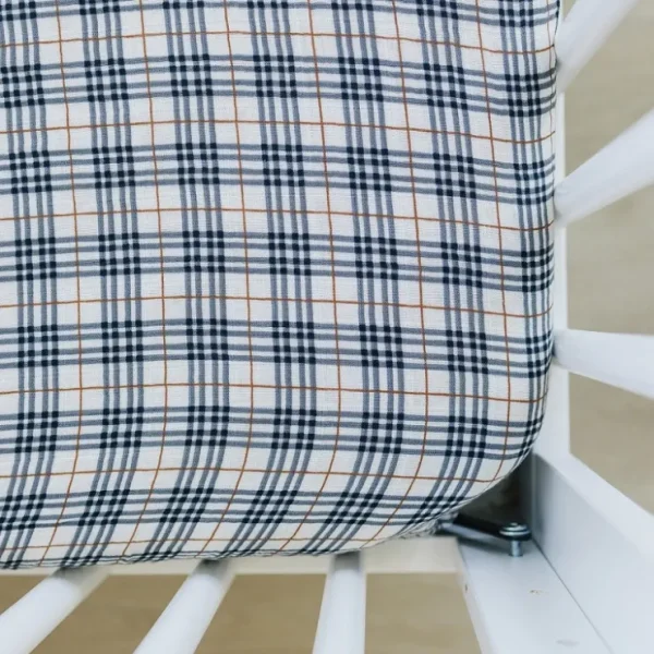 Vintage Plaid Muslin Crib Sheet - CaringForTots - Professional Baby and Children's Products | Caring for Growth, Caring for Every Moment* Crib Sheets