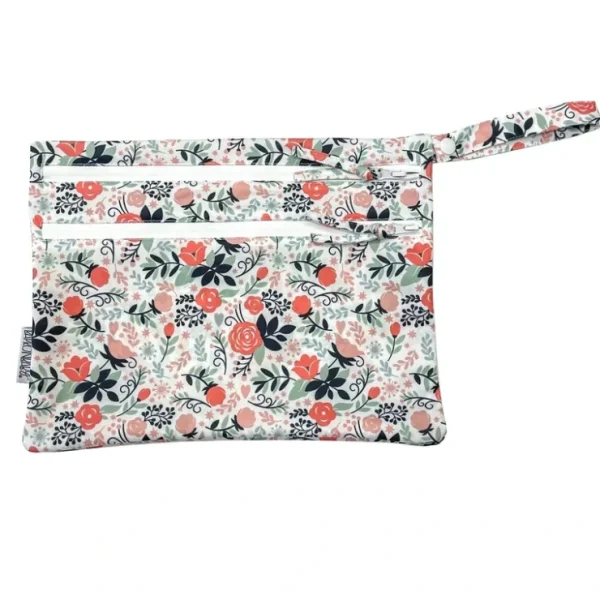 Vintage Rose - Waterproof Wet Bag (for Mealtime, On-the-go, And More!) - CaringForTots - Professional Baby and Children's Products | Caring for Growth, Caring for Every Moment* All Products