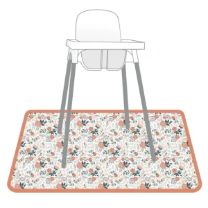 Vintage Rose Splash Mat - A Waterproof Catch-all For Highchair Spills And More! - CaringForTots - Professional Baby and Children's Products | Caring for Growth, Caring for Every Moment* All Products
