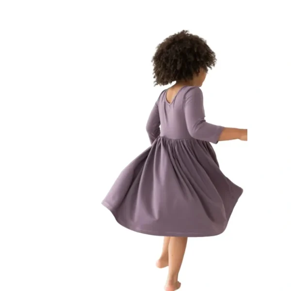 Vintage Violet 3/4 Pocket Twirl Dress - CaringForTots - Professional Baby and Children's Products | Caring for Growth, Caring for Every Moment* Dresses - Twirl