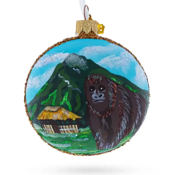 Virunga National Park, Congo Glass Ball Christmas Ornament - CaringForTots - Professional Baby and Children's Products | Caring for Growth, Caring for Every Moment* Christmas Tree Ornaments