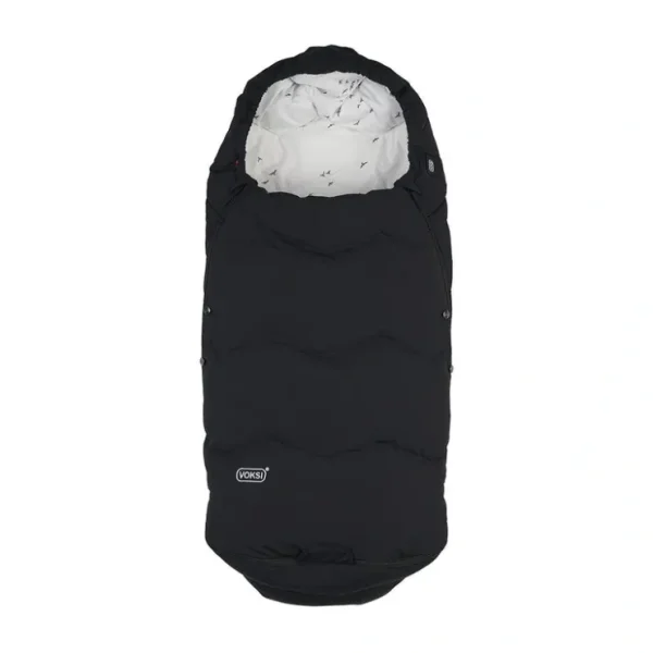 Voksi Explorer Footmuff - Black - Flying - CaringForTots - Professional Baby and Children's Products | Caring for Growth, Caring for Every Moment* Footmuffs