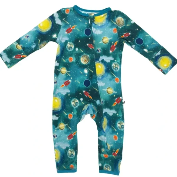Vroom To The Planets Coverall (0-3t) - CaringForTots - Professional Baby and Children's Products | Caring for Growth, Caring for Every Moment* Rompers - Overall