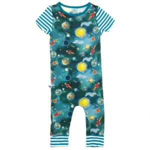 Vroom To The Planets Romper With Side Zipper (0-24m) - CaringForTots - Professional Baby and Children's Products | Caring for Growth, Caring for Every Moment* Rompers - Zippered