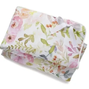 Bedding | Watercolor Floral Guard Rail Cover - CaringForTots - Professional Baby and Children's Products | Caring for Growth, Caring for Every Moment