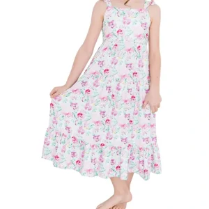 Watercolor Floral Ruffle Maxi Dress - CaringForTots - Professional Baby and Children's Products | Caring for Growth, Caring for Every Moment* Dresses - Twirl
