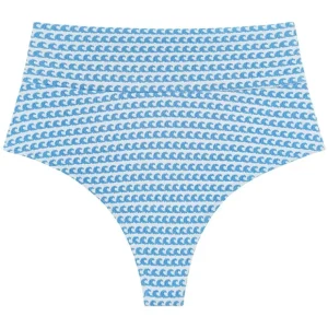 Wave Repeat Added Coverage High Rise Bikini Bottom - CaringForTots - Professional Baby and Children's Products | Caring for Growth, Caring for Every Moment* Bikinis