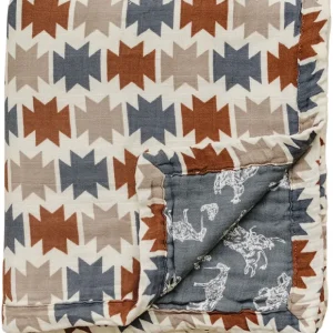 Western Aztec + Wild West Muslin Quilt - CaringForTots - Professional Baby and Children's Products | Caring for Growth, Caring for Every Moment* Baby Blankets