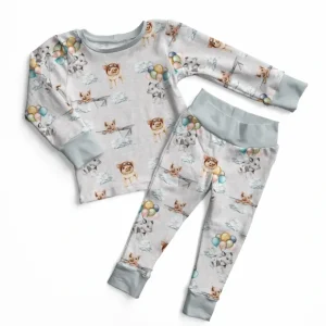 When Pigs Fly Two-Piece Pajama Set - CaringForTots - Professional Baby and Children's Products | Caring for Growth, Caring for Every Moment* Pajamas - Long Set