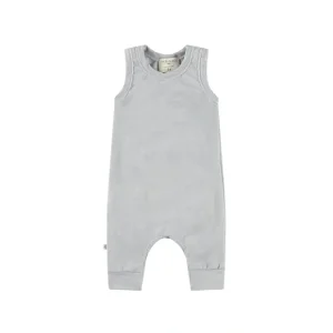 Whim-zzz French Terry Burn Out Tank Romper - Grey - CaringForTots - Professional Baby and Children's Products | Caring for Growth, Caring for Every Moment* Boys