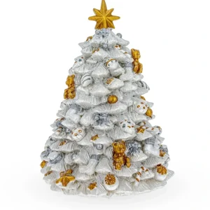 Whirling Winter Wonder: White Christmas Tree Spinning Musical Figurine - CaringForTots - Professional Baby and Children's Products | Caring for Growth, Caring for Every Moment* Christmas Trees