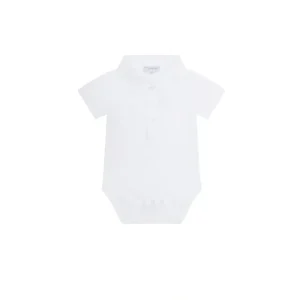 White Boy Short Sleeve Onesie - CaringForTots - Professional Baby and Children's Products | Caring for Growth, Caring for Every Moment* Onesies