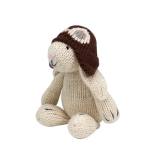 White Bunny With Aviator Hat - CaringForTots - Professional Baby and Children's Products | Caring for Growth, Caring for Every Moment* Baby Hats