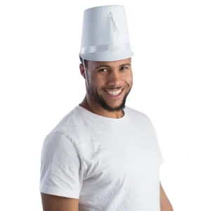 White Marching Band Hat - CaringForTots - Professional Baby and Children's Products | Caring for Growth, Caring for Every Moment* Accessories