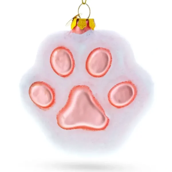 White Paw Blown Glass Christmas Ornament - CaringForTots - Professional Baby and Children's Products | Caring for Growth, Caring for Every Moment* Christmas Tree Ornaments