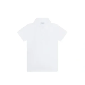 White Pima Cotton Polo Shirt - CaringForTots - Professional Baby and Children's Products | Caring for Growth, Caring for Every Moment* Polo Shirts